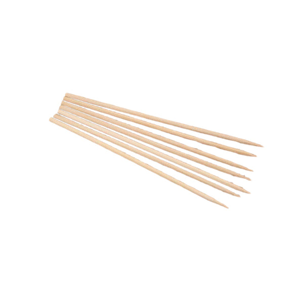 Camping Wooden Color Bamboo BBQ Skewers Barbecue Shish Kabob Sticks Fruit Kebab Meat Party Fountain Bamboo BBQ Sticks Skewers Wooden (30cm)