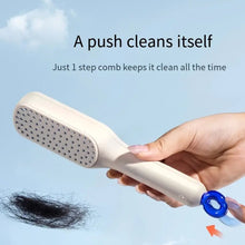 Self-Cleaning Hairbrush – Anti-Static, Detangling, Rotating Massage Comb