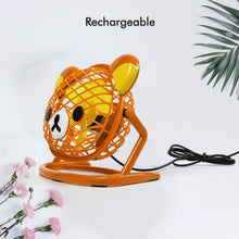 Teddy Bear Portable Fan for Home, Office & Car (USB, Adjustable)