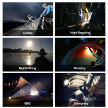 Mini Rechargeable Keychain Flashlight - 4 Light Modes with Folding Bracket & Magnetic Base